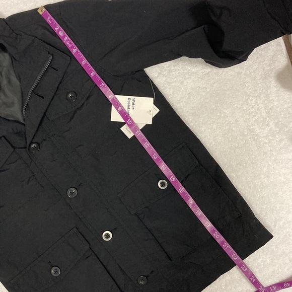 NWT old navy black water resistant boys size 8 jacket - Picture 4 of 9